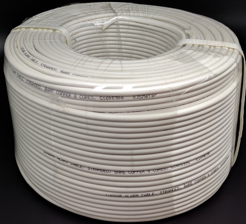 כבל Alarm Cable 8Cores Bare Copper Stranded