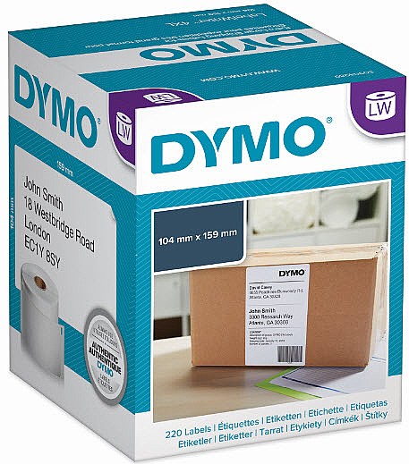  מדבקות,  נייר,  במידות 159*104 מ"מ   DYMO DW904980