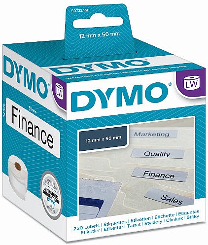  מדבקות,  נייר,  במידות 50*12 מ"מ   DYMO DW99017