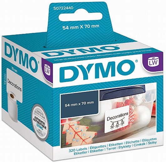  מדבקות,  נייר,  במידות 70*54 מ"מ   DYMO DW99015
