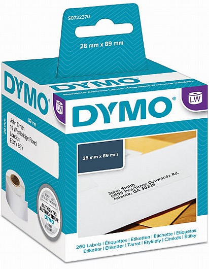  מדבקות,  נייר,  במידות 89*28  מ"מ   DYMO DW99010