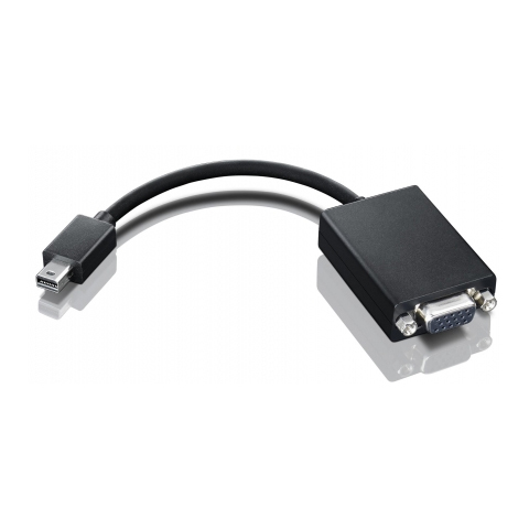 מתאם וידאו   Lenovo Mini-DisplayPort toVGA Adpt 0A36536 