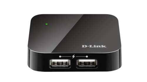 מפצל USB.2 + ספק כוח   D-link DUB-H4