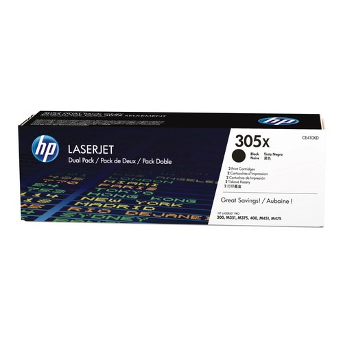 זוג טונרים שחור מקורי    HP  CE410XD