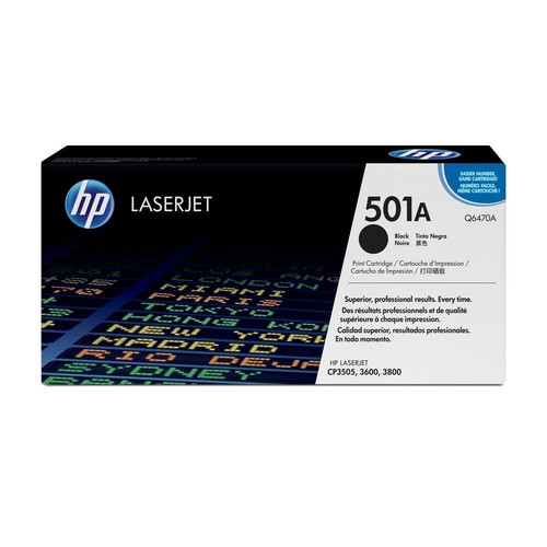 טונר שחור מקורי    HP 501A Q6470A