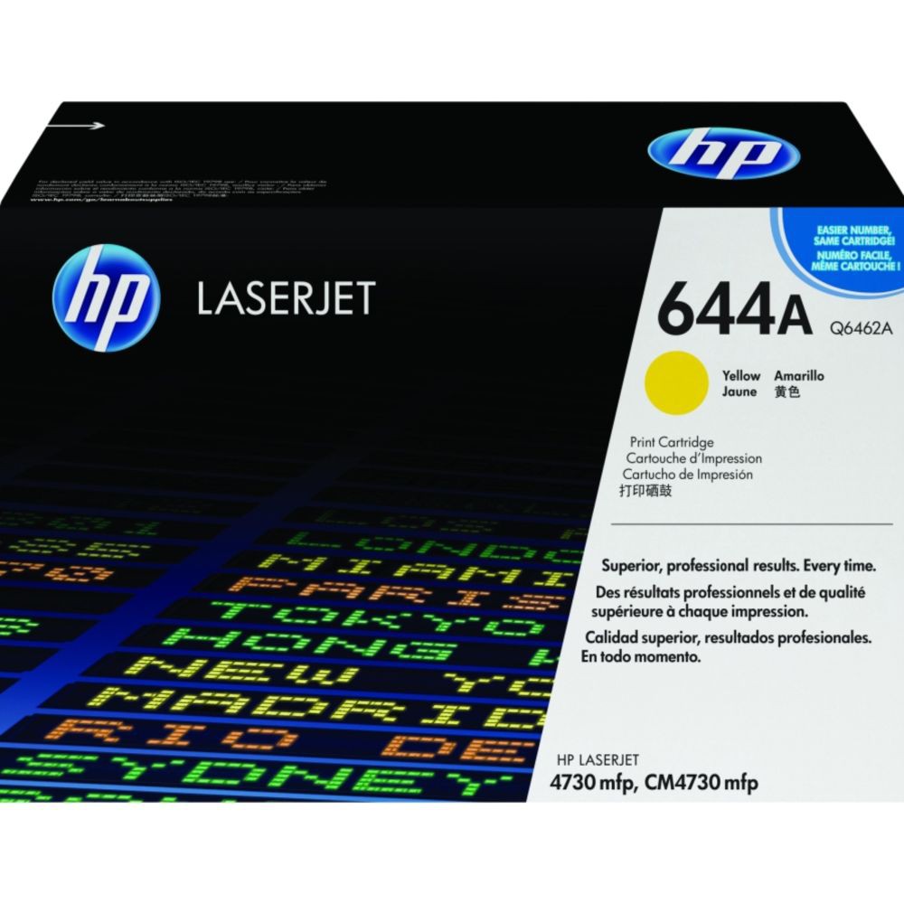 טונר צהוב מקורי    HP 644A Q6462A