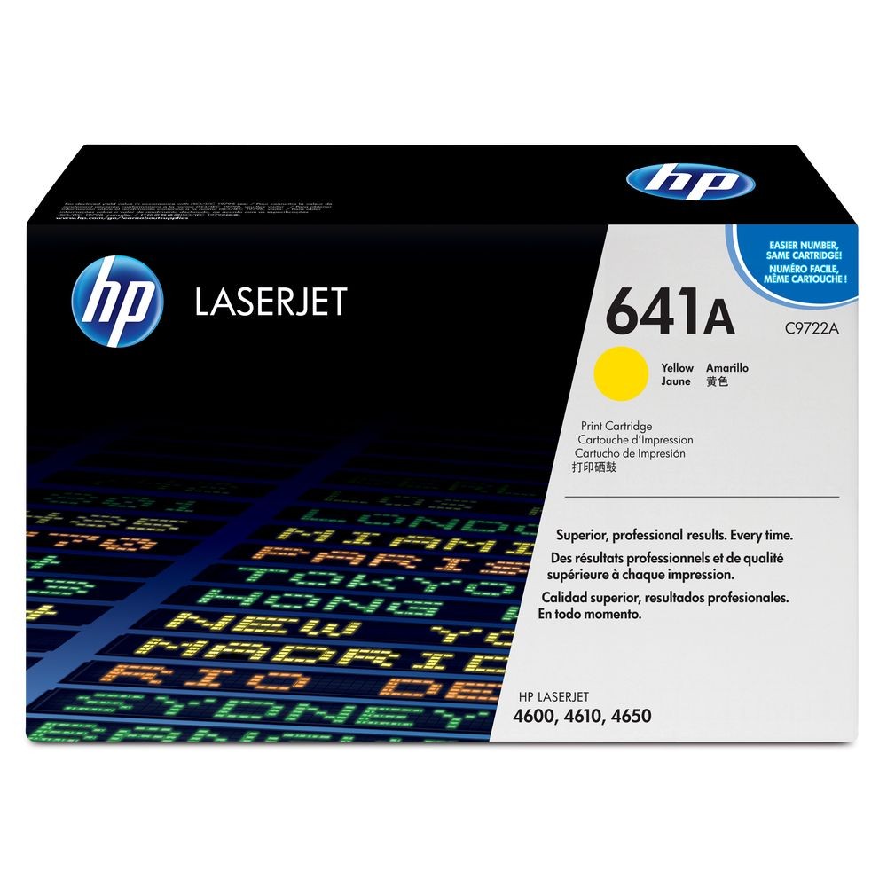 טונר צהוב מקורי    HP 641A C9722A