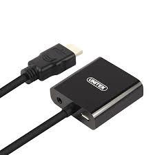 מתאם  UNITEK HDMI TO VGA + Audio Y-6333