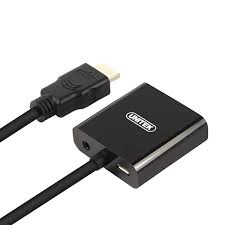 מתאם  UNITEK HDMI TO VGA + Audio Y-6333