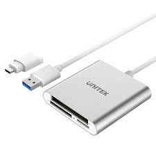 קורא כרטיסים Unitek USB 3.0 3-Port Memory Card Reader Y-9313  