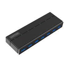 מפצל USB3 אקטיבי עם 7 יצירות Unitek Y-3184