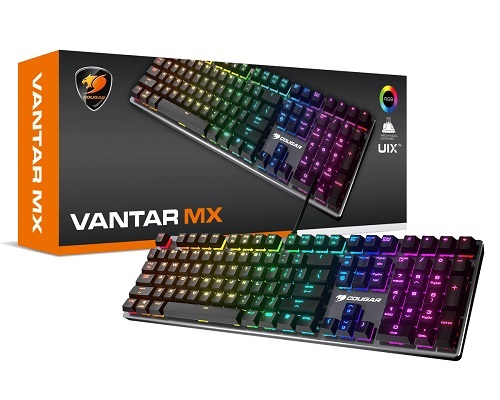 מקלדת גיימינג מכנית  Cougar VANTAR MX RGB
