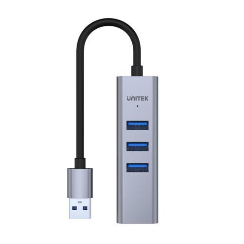 Unitek uHUB Q4+ 4-in-1 Usb-A Hub With Gigabit Ethernet 