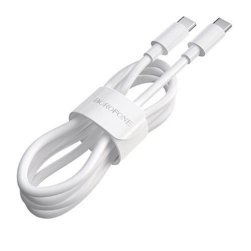 כבל טעינה והעברת נתונים Borofone Type-C To Type-C 1M 5A 100W