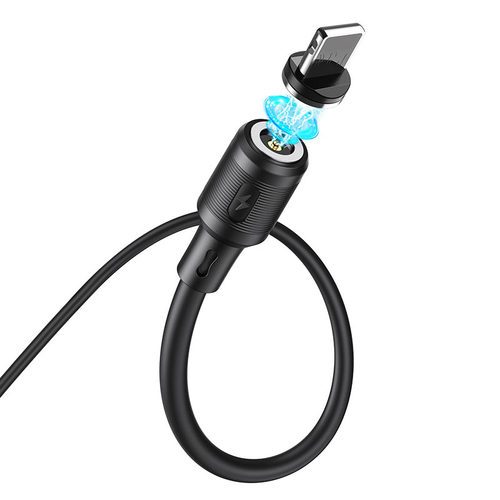 כבל טעינה עם חיבור מגנטי Hoco Magnetic Lightning Charging Cable X52