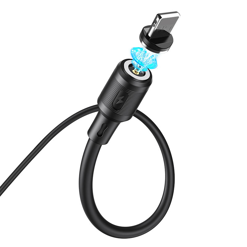 כבל טעינה עם חיבור מגנטי Hoco Magnetic Lightning Charging Cable X52