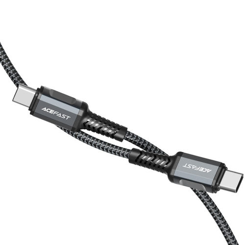 כבל טעינה ודאטה אפור AceFast C1-03 Type-C To Type-C