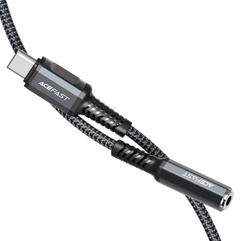מתאם אודיו נקבה אפור AceFast C1-07 Type-C To DC3.5