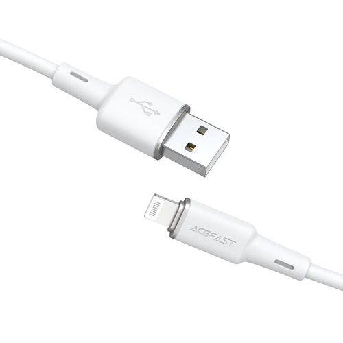 כבל טעינה ודאטה לבן AceFast C2-02 USB-A To Lightning