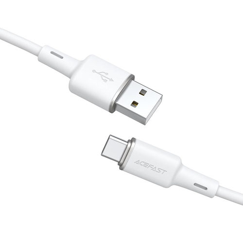 כבל טעינה ודאטה לבן AceFast C2-04 USB-A To Type-C