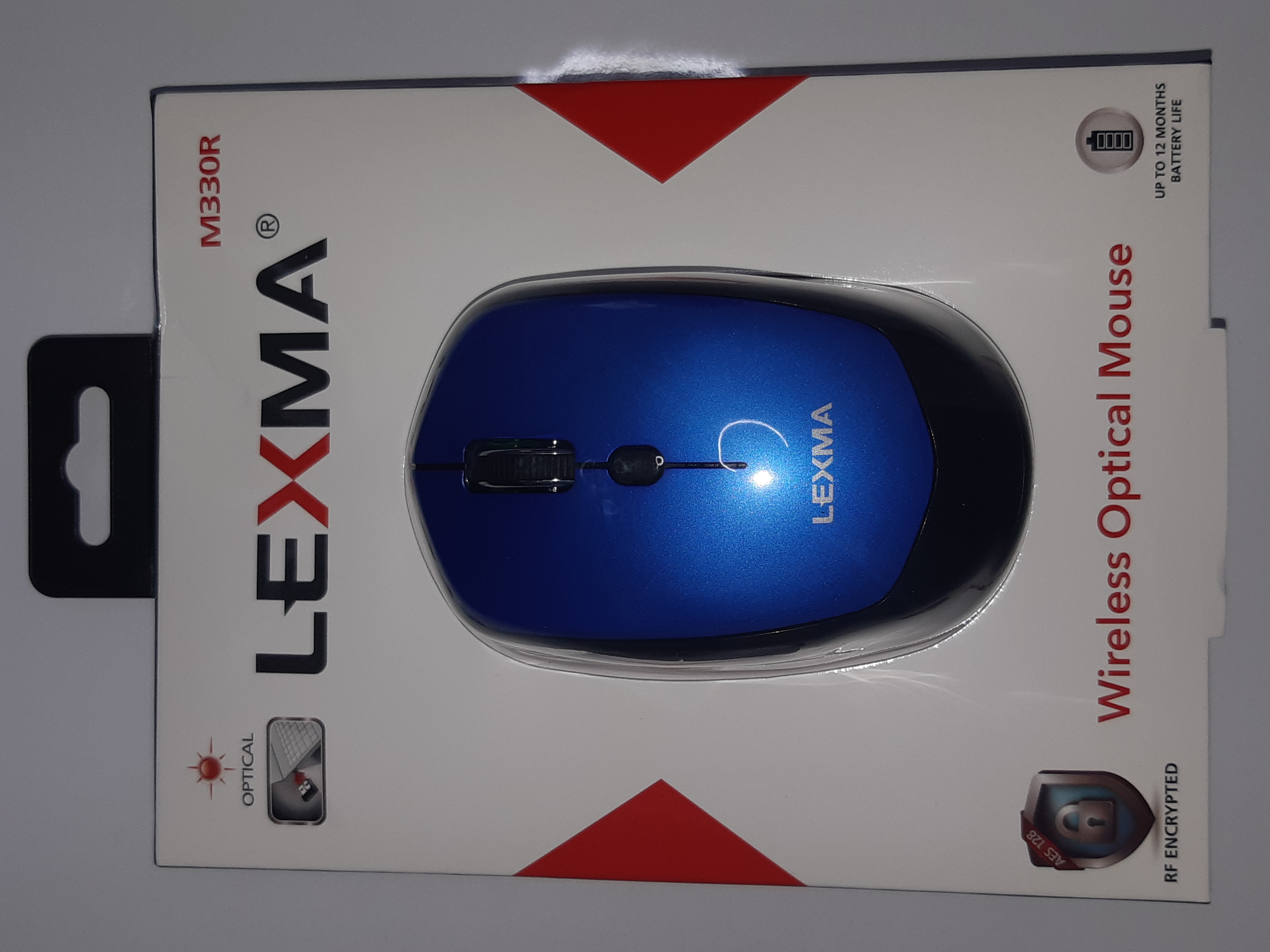 עכבר אלחוטי סגול LEXMA Wireless Optical Mouse  M330R