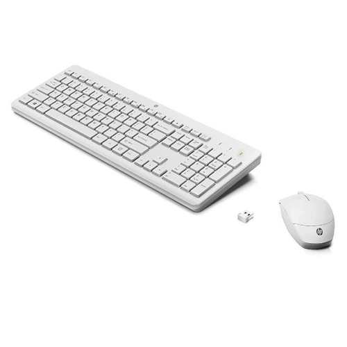 מקלדת אלחוטית לבנה HP230  3L1F0AA