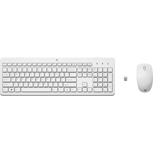מקלדת אלחוטית לבנה HP230  3L1F0AA