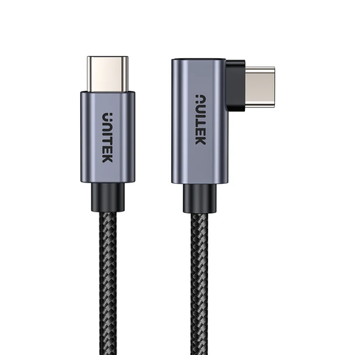 כבל 90 מעלות 1 מטר Unitek Type-c to Type-c  100W