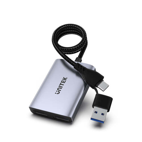 מתאם תצוגה Unitek V1427A01 USB A/C to HDMI X2