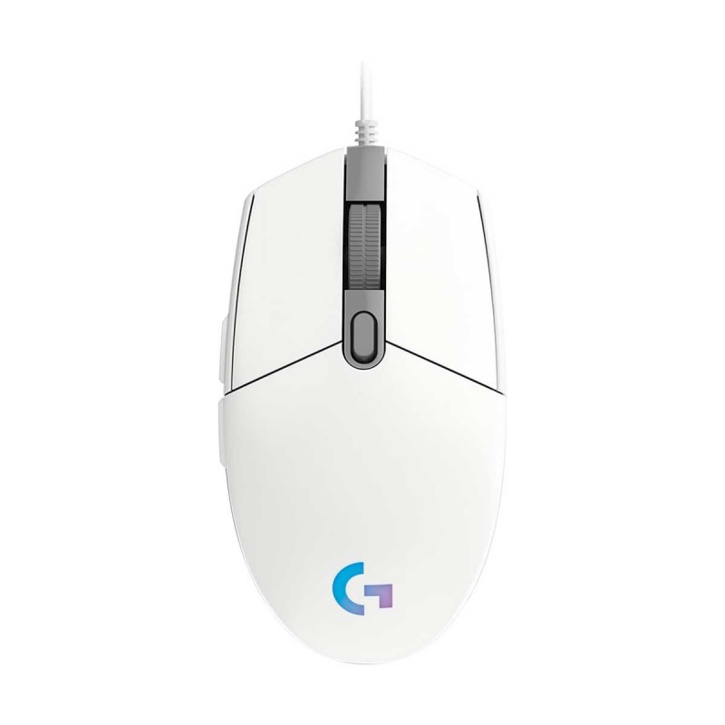 עכבר גיימינג לבן Logitech G102 LIGHTSYNC