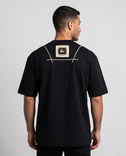 חולצה BALR מידות XS-XXL לגברים בגוון שחור עם הדפס