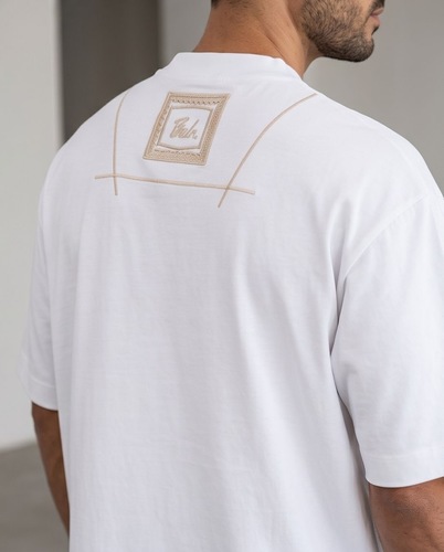 חולצה BALR מידות XS-XXL לגברים בגוון לבן עם הדפס