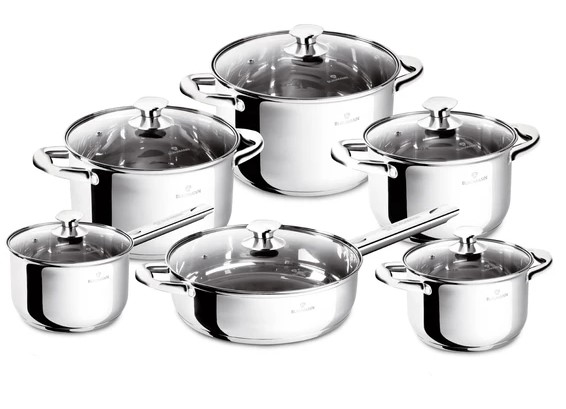 סט כלי בישול פרימיום 12 חלקים Blaumann BL3875W