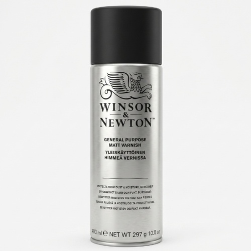 ספריי לכה ורניש מט רב תכליתי 400 מל- Winsor & Newton
