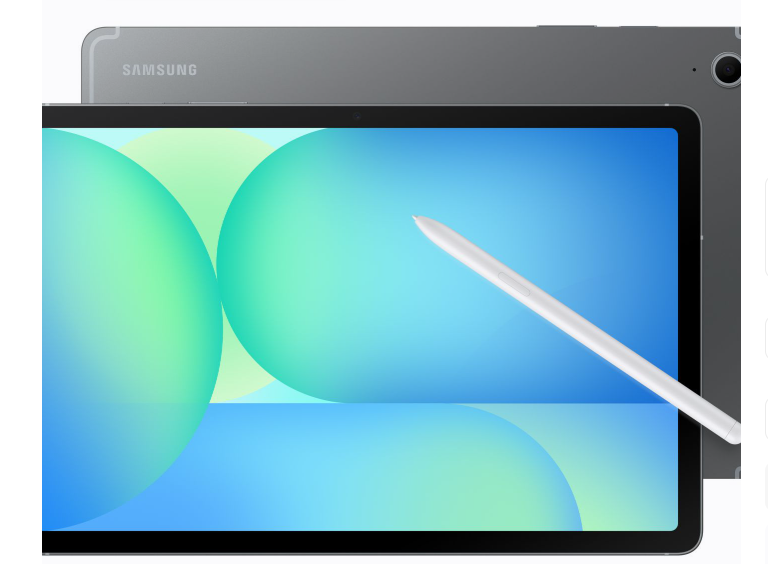 טאבלט סמסונג E000000572 ערכת טאבלט X626 אפור - GB 5G Tab S10 FE+ 8/128 Samsung 