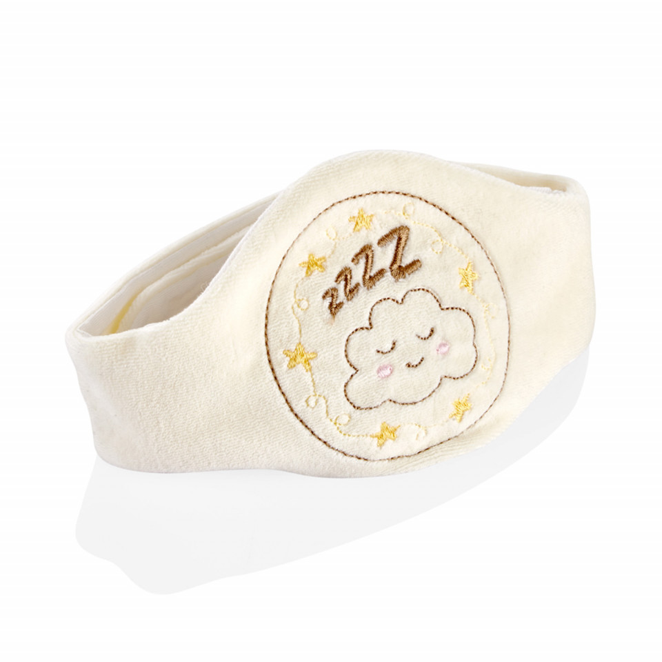 חגורת בטן לבנה Sleepy Cloud עם גרעיני דובדבן להקלה על גזים BabyJem