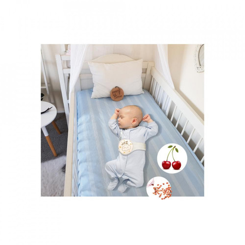 חגורת בטן לבנה Sleepy Cloud עם גרעיני דובדבן להקלה על גזים BabyJem