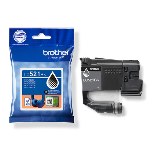 ראש דיו מקורי שחור (Black) Brother LC521BK