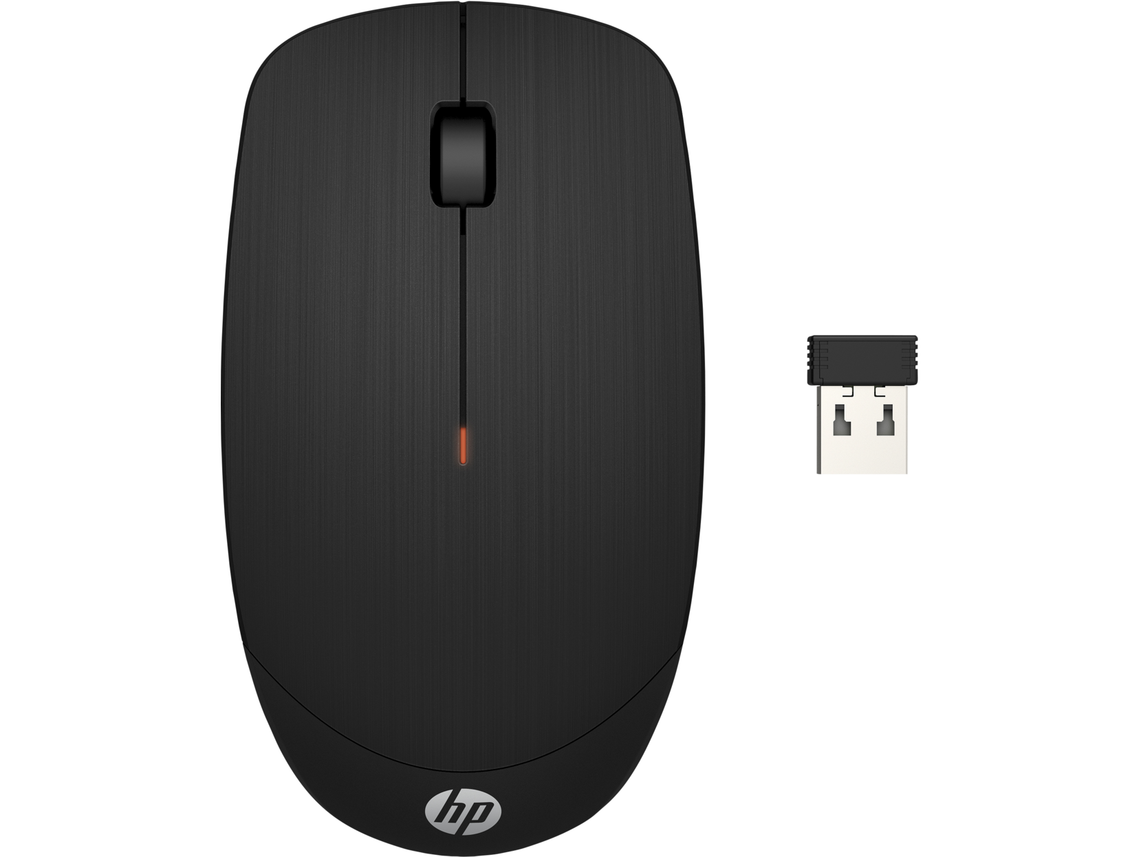  עכבר HP אופטי אלחוטי גדול - דונגל ננו X200 שחור 6VY95AA 
