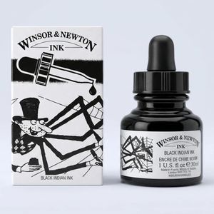 דיו לציור 30 מל Winsor & Newton Black Indian Ink