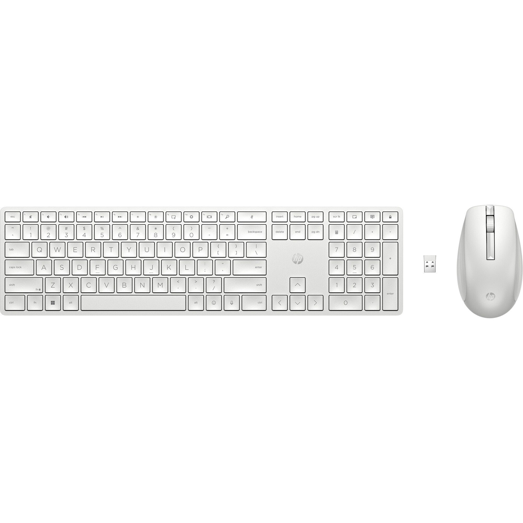 סט מקלדת ועכבר HP 650 WLS KB/MSE Combo WHT 4R016AA 