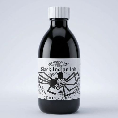 דיו לציור 250 מל Winsor & Newton Black Indian Ink