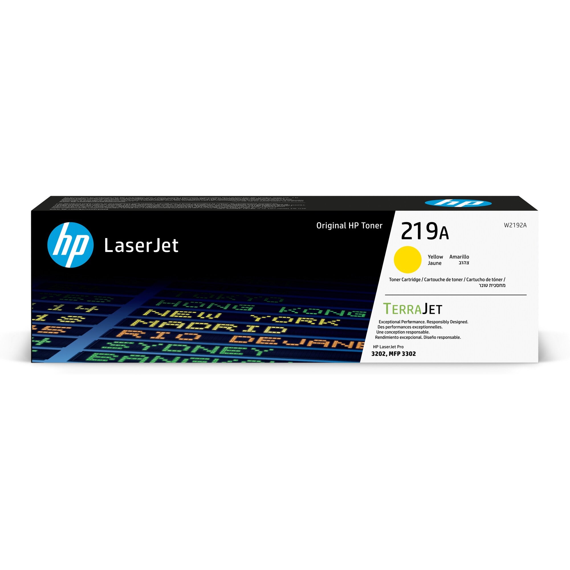  טונר HP צהוב 219A ל W2192A Pro 3302 