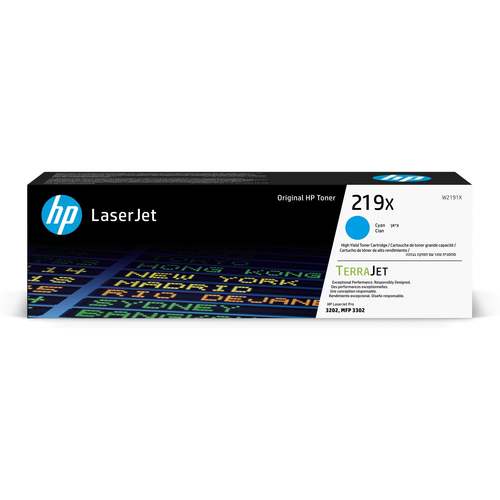  טונר HP ציאן 219X ל W2191X Pro 3302 