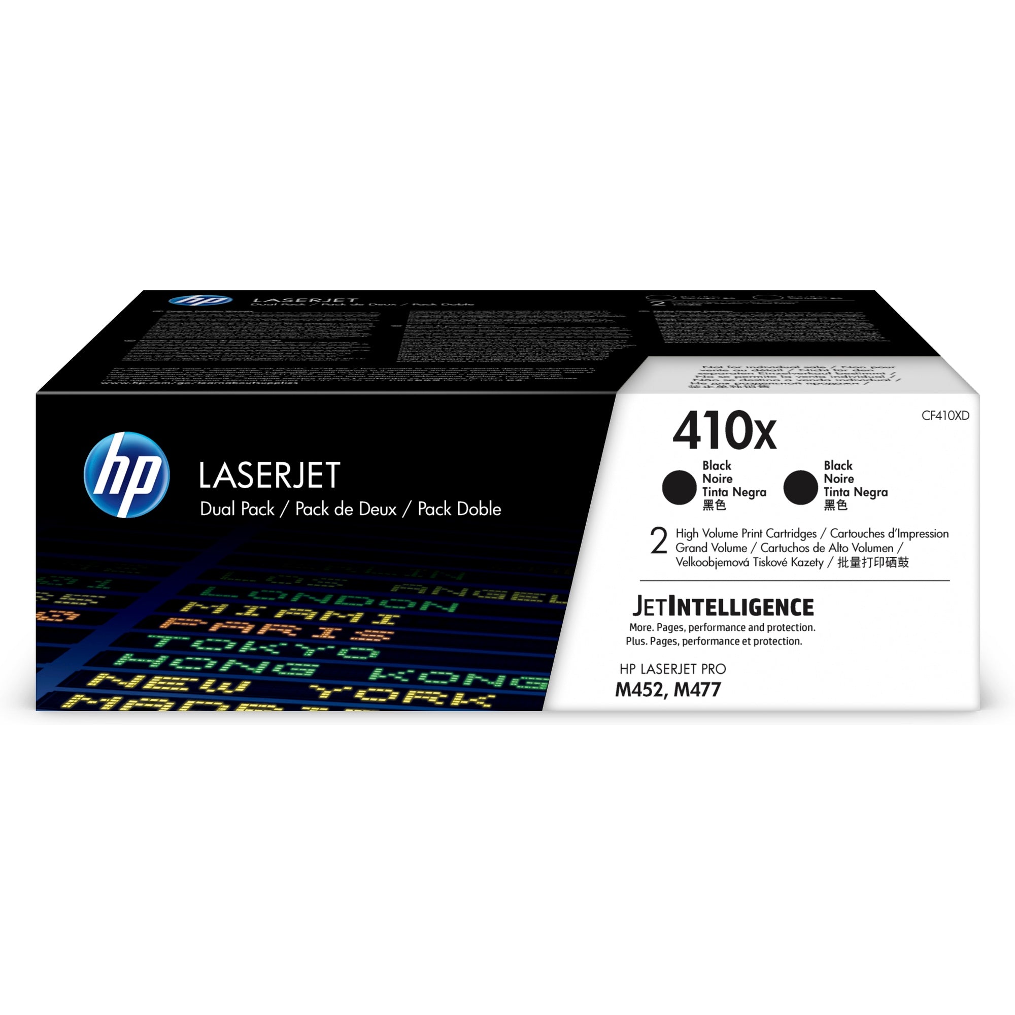  זוג טונרים HP 410X ל CF410-XD M477/452 CF410XD 