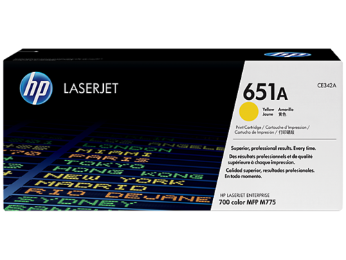  טונר HP 651 צהוב CE342A M775 