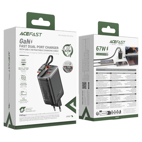 מטען מהיר למחשב , טאבלט או טלפון נייד AceFast A111 67W DP