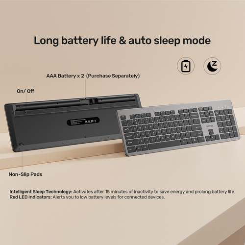 סט מקלדת ועכבר דק Unitek SlimDuo 2.4GHz T054AGY01