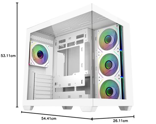 מחשב גיימינג לבן - GPC - SNOW 05 כולל מעבד Ultra 7 250KF,כ.מסך RTX 5070 ,זכרון 32GB, אחסון 1TB SSD