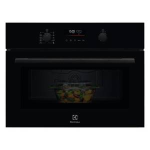 מיקרוגל בנוי משולב גריל 46 ליטר Electrolux ECK5401K Borderless Design זכוכית שחורה